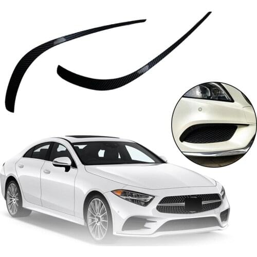 Front Bumper Splitter Spoiler Canard Air Knife Surround Trim for Mercedes-Benz CLS-Class C218 X218 2014-2017 AMG Line