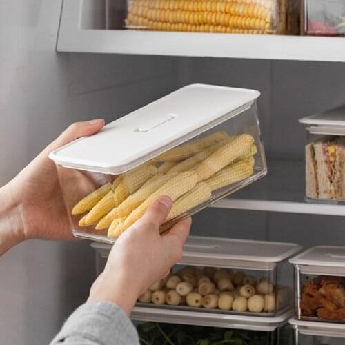 Hot sales fresh-keeping plastic lunch box sealed food storage container refrigerator sorting organizer