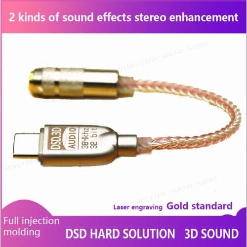 Portable Headphone Amplifier 600Ω HPA USB Type C DAC Codecs Aux Converter DSD Hard Decode HiFi Amp for SAMSUNG iPad Decoder