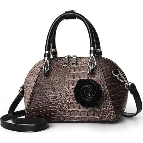 OCEHNUU Crocodile Pattern Ladies Hand Bags For Women 2020 New Luxury Handbags High Quality PU Leather Purses Shoulder Bag Female