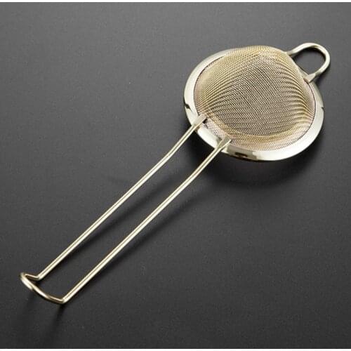 X7AB Fine Mesh Stainless Steel Small Cocktail Strainer Triangle Cone Shaped Juice Tea Herbs Food Filter Bartender Bar Tools