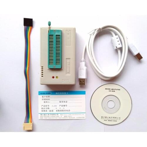 TL866II Plus USB Programmer for 15000+ IC SPI 40/44 / 48PIN Flash NAND EEPROM MCU PIC AVR SOP8 clip serial series 74/54 CMOS4000