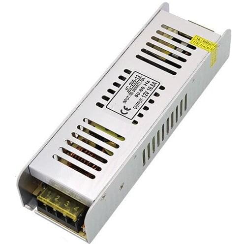 DuoWeiSi 3D Printer Parts 12V 16.5A 200W long power supply Long strip LED strip light aluminum shell switching power supply