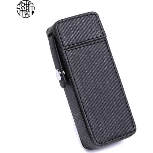 Zenos PU Leather Elegant Strip Shape Cigarette Card Cases and Lighter Pouch for Women Portage Travel Holder Case