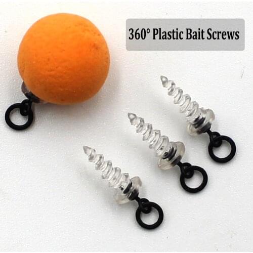 10pcs Carp Fishing Micro Hook Ring Swivel Screw Accessories For Carp Fishing Rolling Swivel with Ring for D-Rig Chod Rig Tackle