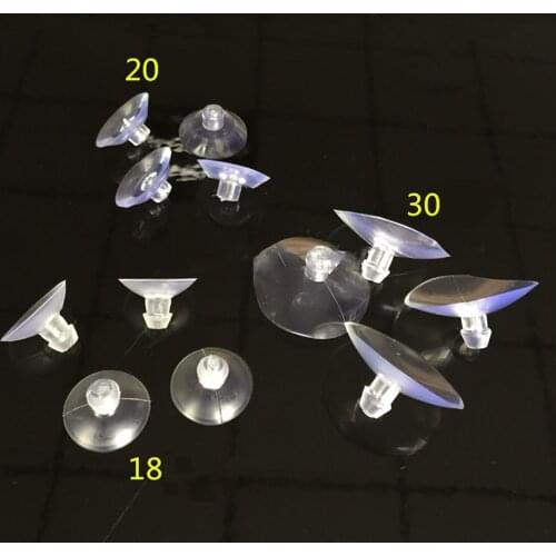 10Pcs Transparent Soft PVC Suction Cups 18mm 20mm 30mm Mushroom Head Powerful Glass Suction Cup Button