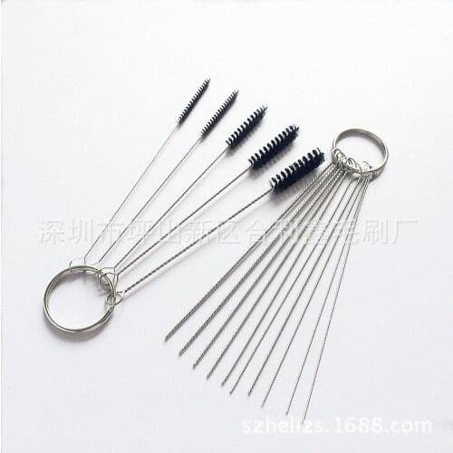 15pcs/Set 2018 Hot Car Motorcycle Carburetor Carbon Dirt Jet Remove Cleaning Needle Brush Tool Set 10pcs Needles+5pcs Brushes