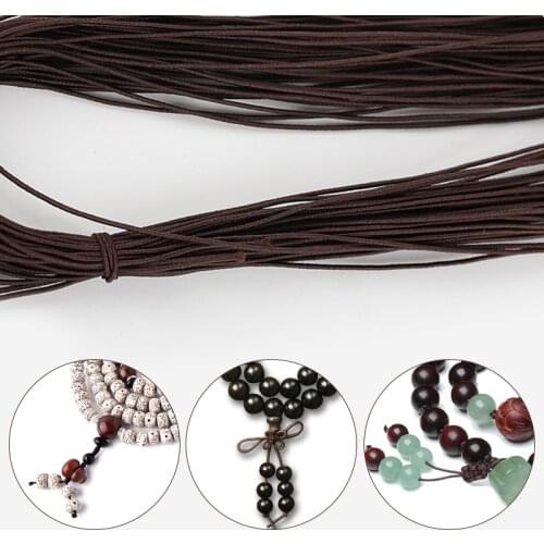 5M 1mm Rubber Band Multicolor Elastic Round For Clothes Waist Stretch Hair Rope Sewing Accessories