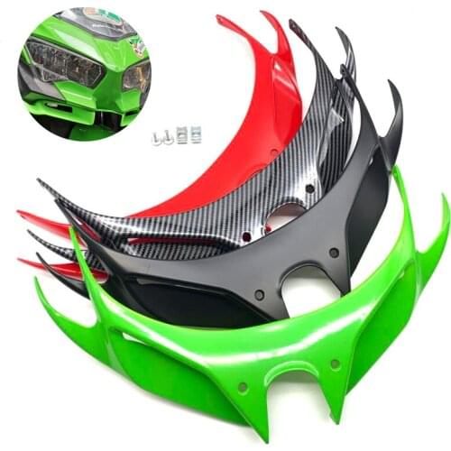 Ninja 400/250 For Kawasaki Ninja400 NINJA250 2018 2019 Moto Accessories Front Mouth Shell Cover Fairing Pneumatic Winglet Wing
