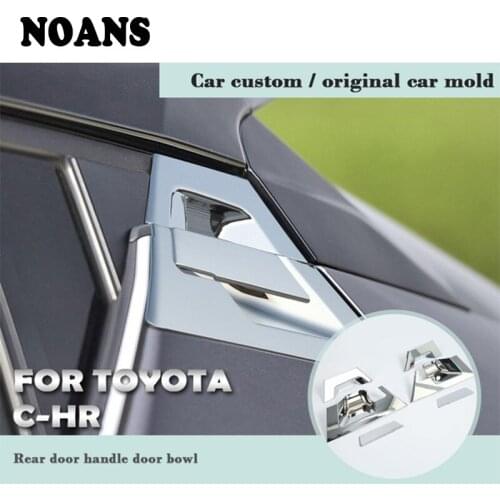 For Toyota CHR C-HR 2018 2017 2016 Auto Car Accessories Styling Rear Door Handle Bowl Decorative Covers Frame Stickers