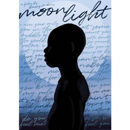 More Style Choose MOONLIGHT Movie Film Print Silk Poster Home Wall Decor 24x36inch