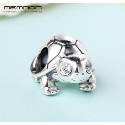 2019 Spring 100% 925 Sterling Silver Bright-Eyed Turtle Charms beads fit Bracelets DIY charm Original accessoires fine Jewelry