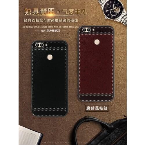 P Smart Leather Case For Huawei P Smart Phone Bumper Fitted Case For Huawei P Smart FIG L21 LX1 FIG-L21 FIG-LX1 Cover 5.65 inch