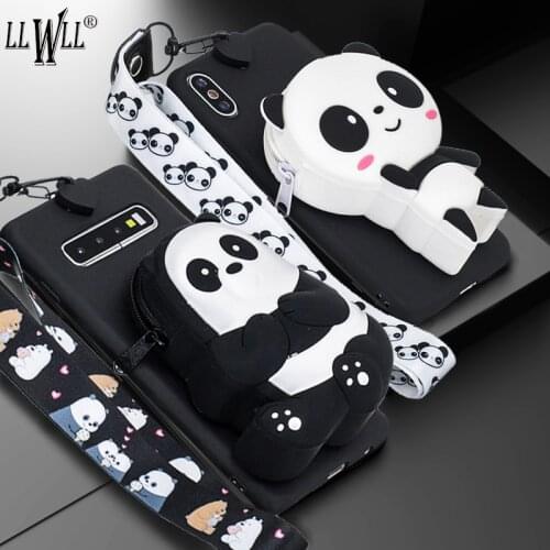Chain Necklace Phone Case For Xiaomi Redmi Note 8 t Pro 8t Redmi 8 8A Cartoon Lanyard Neck Strap Key Case Redmi Note 8 Pro Cover