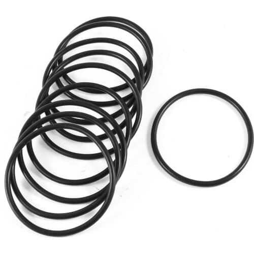10 Pieces 65mm Outside Diameter Black Rubber O Ring O-Ring Seal Sealed Washers
