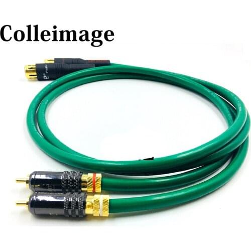 Colleimage HiFi 2328 RCA Male to XLR Male Cable 2 XLR to 2 RCA Plug HIFI Stereo Audio Cable