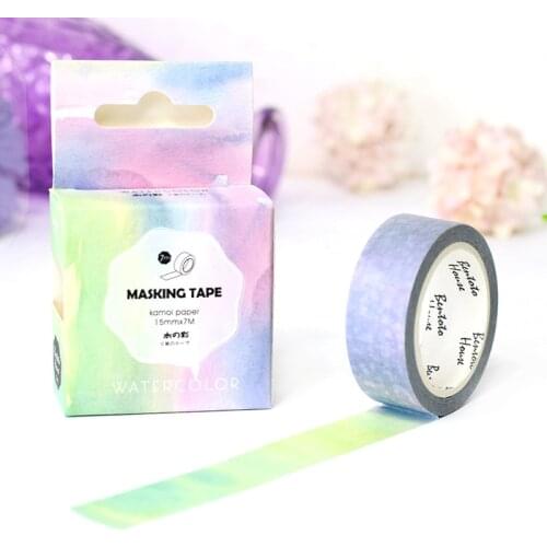 The Fancy Color of Water Decorative Washi Tape DIY Scrapbooking Masking Tape School Office Supply Escolar Papelaria