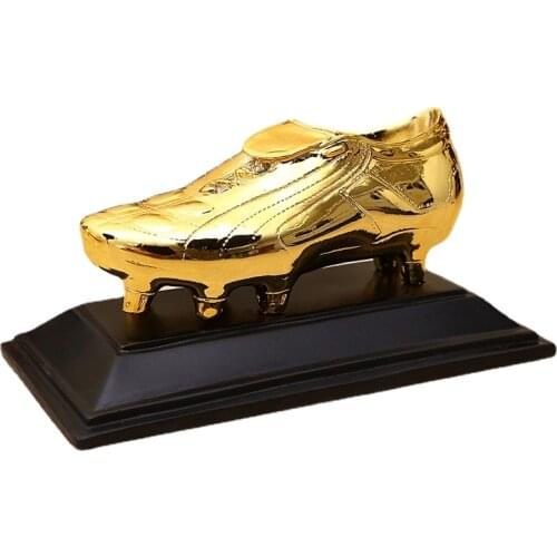 Football Golden Boot Trophy Statue Champions Top Soccer Trophies Fans Gift Car Decoration Fans Souvenir Cup Birthday Crafts
