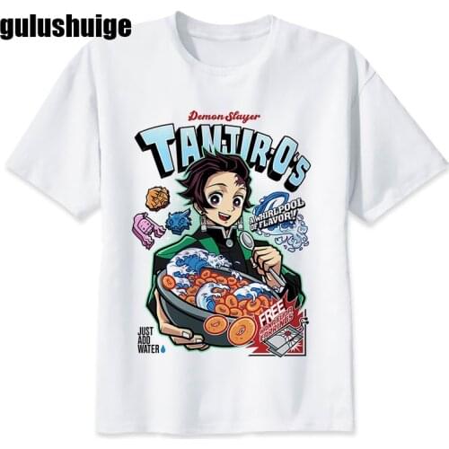 90s T-shirt Japanese Anime Demon Slayer Kimetsu No Yaiba T Shirt Women Manga Nezuko Tshirt Tanjirou Kamado Graphic Tee Female