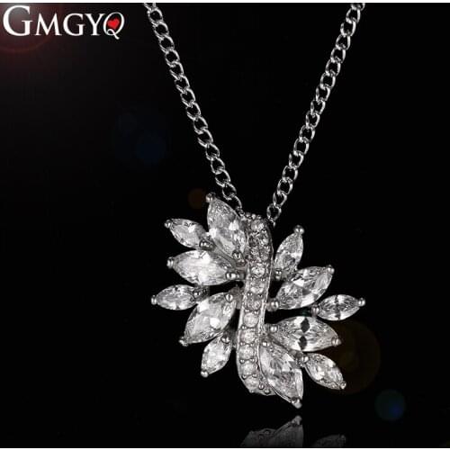 GMGYQ Fashion Simple AAA Zircon Pendant Personalized Girl Aaccessories Rose gold For Women Jewelry