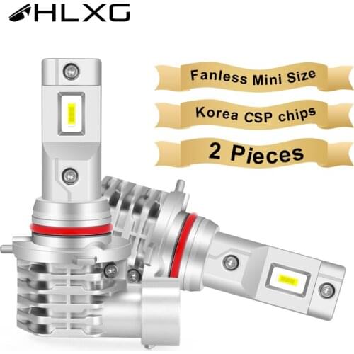 HLXG Anti-EMC No Radio Interference Car Headlight H7 LED Bulb H4 9005 HB3 9006 HB4 H8 H9 H11 Fog Lamp Headlamp Light Wireless