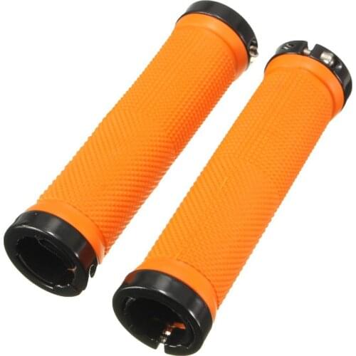Hot-1 Pair Bicycle Handle Grip MTB BMX Bike Handlebar Grips Orange
