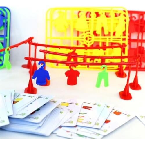 Multiplayer Clothes Contest Play Childhood Early Education Toys Thinking Training Teaching Interactive Party Board Game