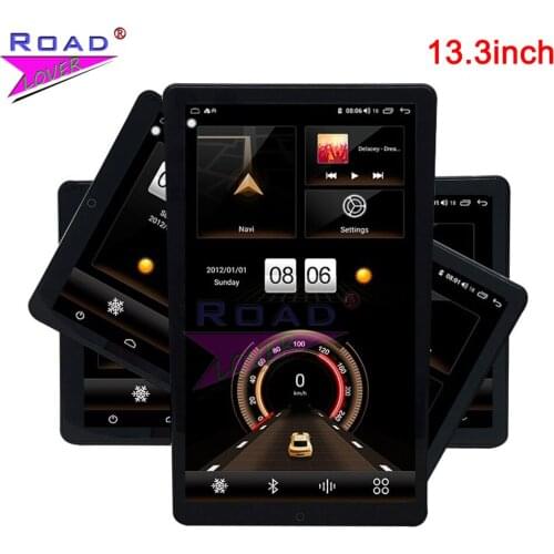 13.3 Inch GPS Navigation For Universal VW Jeep Chevrolet Toyota Nissan Kia Multimedia Player with Rotatable Screen Radio Stereo