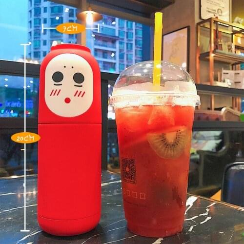 No Face man Vacuum Cup Insulated Bottle Cute Vacuum Flask Stainless Steel Portable Drinking Cup Faceless Male Thermal Coffee Mug