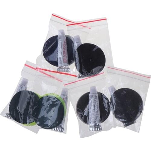 2 Set PVC Inflating Air Bed Boat Sofa Repair Perfect Seal 4Patches 2Glues Kit For Air Mattress Self-inflating Mat Repair