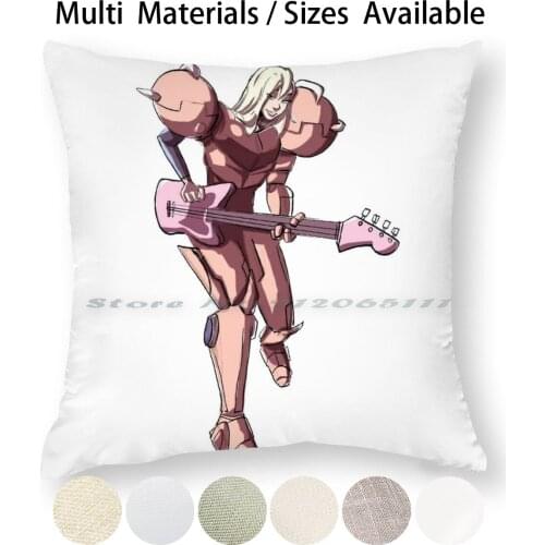 Samus Slappin Bass Pillow Case Throw Pillow Cover Cotton Linen Flax Samus Aran Gaming Super Metroid Video Games Retro Space