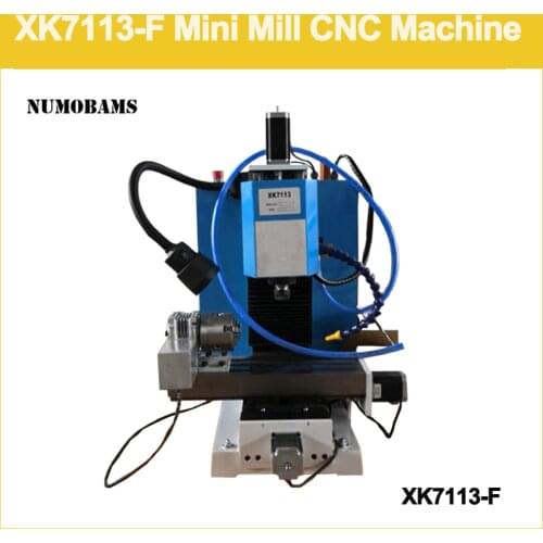 NUMOBAMS 7113-F 400W Brushless Motor MACH3 control 4-Axis mini CNC drill&mill machine