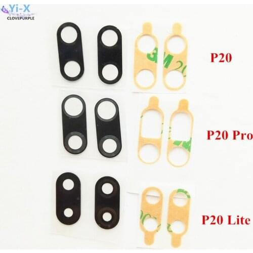 Wholesale Price 50PCS/Lot Rear Back Camera Glass Lens For HUAWEI Ascend P20 /P20 Lite/P20 Pro Phone Spare Parts