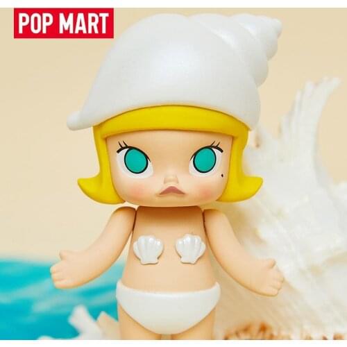 Original Pop Mart Molly Ocean Series Blind Box Toys Model Confirm Style Cute Anime Figure Gift Surprise Box
