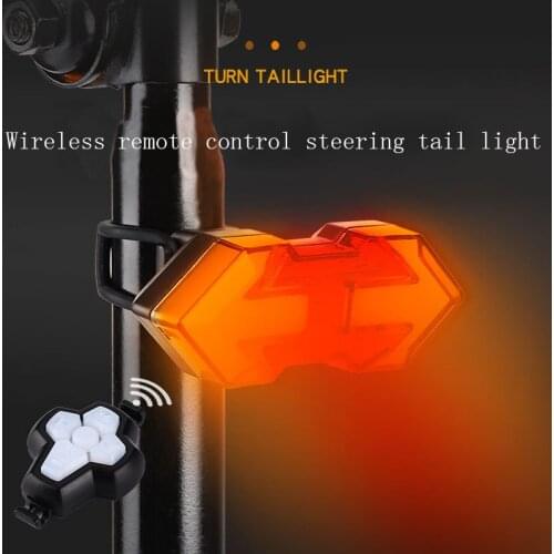 USB Rechargeable Turning Signal Cycling Taillight Bicycle Light Remote Control Bicycle Accessories Replacement Parts