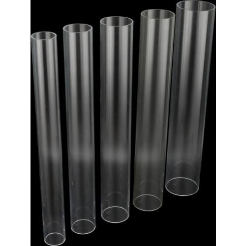 Pea Particle water cooling Transparent Hard Tubes 50cm OD 50mm 60mm 70mm 75mm 90mm acrylic water pipe garden irrigation 2pcs