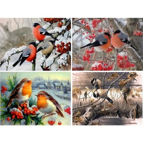 Sale 5d diamond embroidery animals diy diamond painting birds cross stitch rhinestone mosaic picture christmas gift home decor
