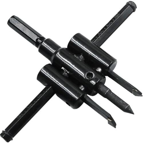 Adjustable Aircraft Type Hole Opener Woodworking Hole Opener Plaster Downlight Reamer Bit Tool