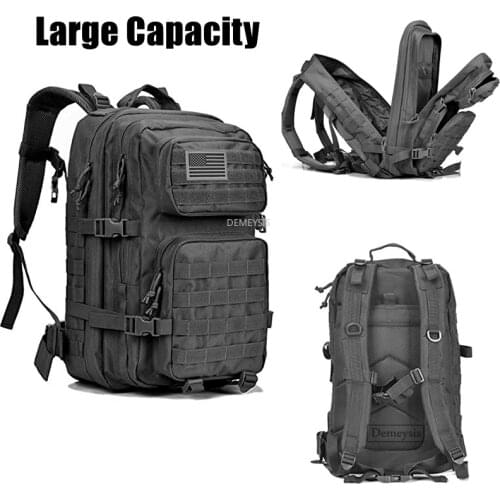 Men Army Military Tactical Backpack Large Capacity Mountaineering Bags Outdoor Sport Hiking Camping Travel Rucksack Bags