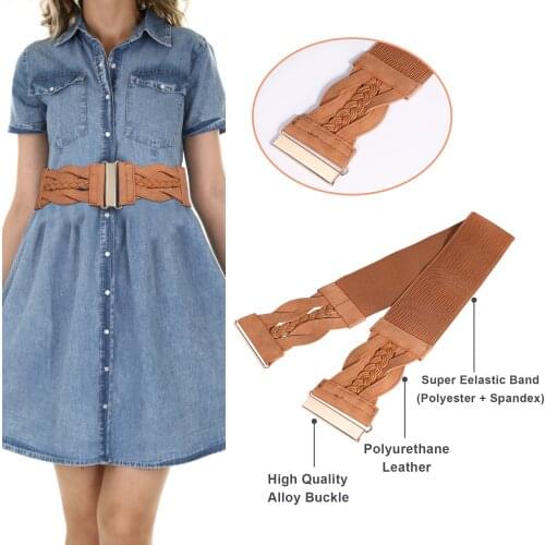 Corset Wide Belt Cummerbunds Strap Belts for Women Elastic Tight High Waist Slimming Body Shaping Girdle Belt