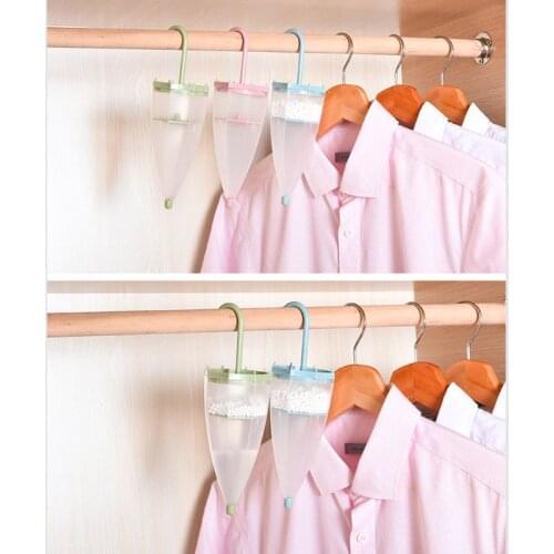 Cute Mini Umbrella Shaped Hanging Desiccant Bag Moisture Absorbers Box Household Replaceable Mildew Proof Wardrobe Dehumidifier