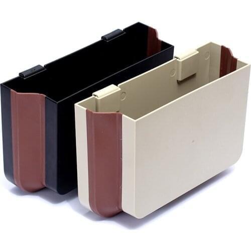 Foldable Can Dustbin Trash Bin Hanging Vehicle For Car Accessories Interior Woman Storage Boxes Garbage Holder Bucket Kawaii