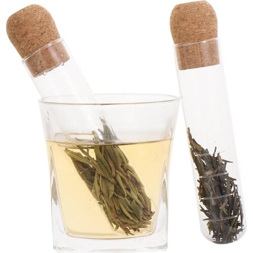 Pipe Glass Tea Strainer Steeper Infuser Tea Spoon For Mug Fancy Filter Office Home Tea Tools Accessories 2021 New