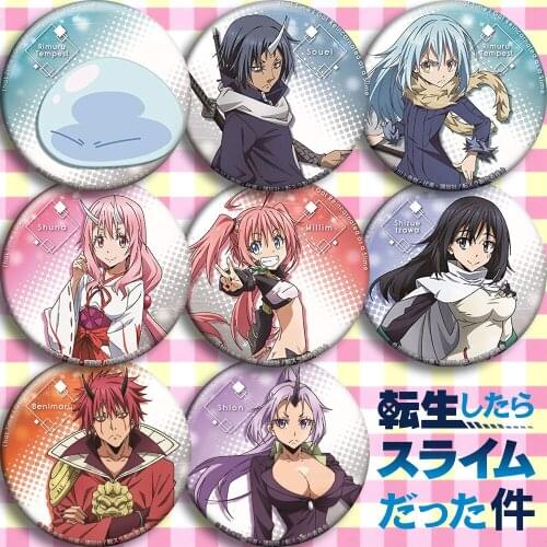 Tensei Shitara Slime Datta Ken Rimuru Tempest 58mm icons pins badge