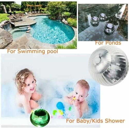 Outdoor Floating Underwater Ball Lamp Solar Powered Color Changing Swimming Pool Party Night Light For Yard Pond Garden Hot Sale