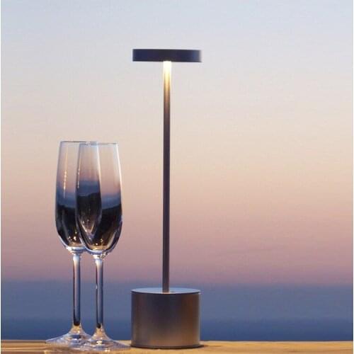 Usb Charging Table Lamp Creative Dining Table Hotel Bar Table Lamp Outdoor Night Light Designer Black Table Lamp