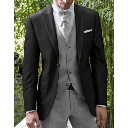 High Quality Mens Suits Groomsmen Groom Tuxedos Wedding Best Man Suit Blazer (Jacket+Pants+Vest+Tie) NO:269