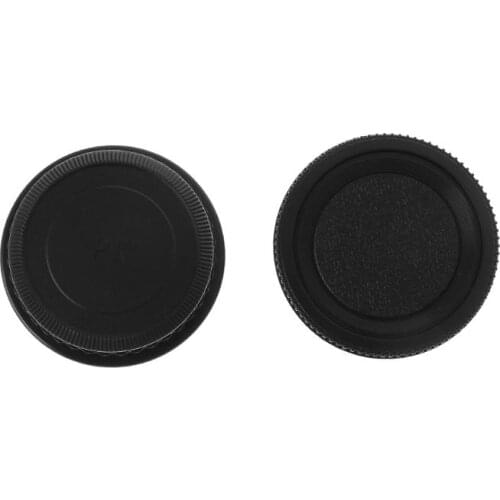 Rear Lens Body Cap Camera Cover Set Anti-dust Screw Mount Protection Plastic Black for Pentax PK DA126