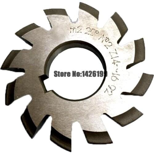 1PCS M0.5 M0.75 M1 M1.25 M1.5 M2 M2.5 M3 M4 M5-M10 Modulus PA20 degrees NO.1-NO.8 HSS Gear Milling cutter Gear cutting tools