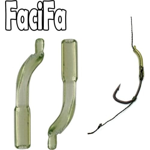 25 or 100 pcs Carp fishing Accessories D Rig kickers hook line aligners sleeve anti tangle sleeve for hair ronnie rig end tackle